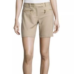 Michael Kors | Womens Shorts Size 4 Black Zipper Straight Leg Cotton Stretch